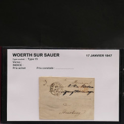 Collection Marcophilie Strasbourg et Alsace classique en un album.