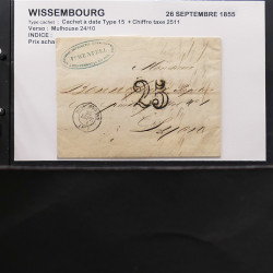 Collection Marcophilie Strasbourg et Alsace classique en un album.