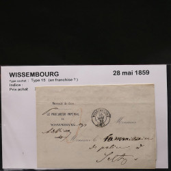 Collection Marcophilie Strasbourg et Alsace classique en un album.