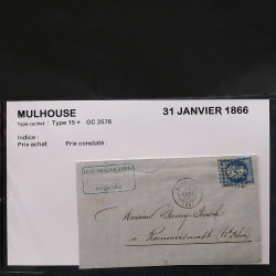 Collection Marcophilie Strasbourg et Alsace classique en un album.