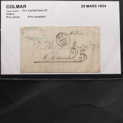 Collection Marcophilie Strasbourg et Alsace classique en un album.