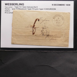 Collection Marcophilie Strasbourg et Alsace classique en un album.