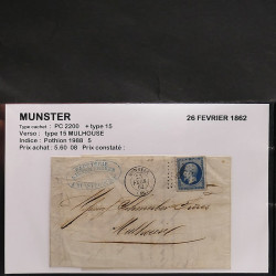 Collection Marcophilie Strasbourg et Alsace classique en un album.