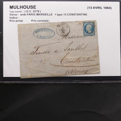 Collection Marcophilie Strasbourg et Alsace classique en un album.