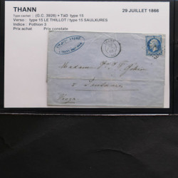 Collection Marcophilie Strasbourg et Alsace classique en un album.