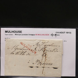 Collection Marcophilie Strasbourg et Alsace classique en un album.