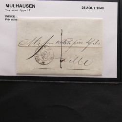 Collection Marcophilie Strasbourg et Alsace classique en un album.