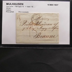 Collection Marcophilie Strasbourg et Alsace classique en un album.