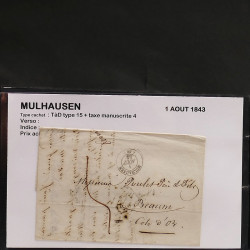 Collection Marcophilie Strasbourg et Alsace classique en un album.