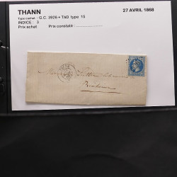 Collection Marcophilie Strasbourg et Alsace classique en un album.