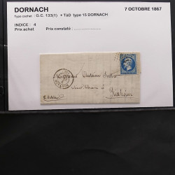 Collection Marcophilie Strasbourg et Alsace classique en un album.