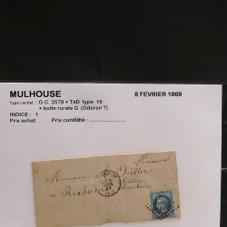 Collection Marcophilie Strasbourg et Alsace classique en un album.