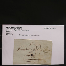 Collection Marcophilie Strasbourg et Alsace classique en un album.