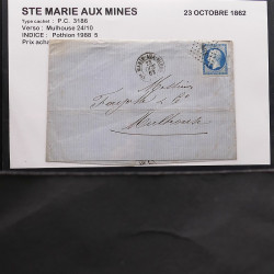 Collection Marcophilie Strasbourg et Alsace classique en un album.