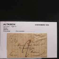 Collection Marcophilie Strasbourg et Alsace classique en un album.