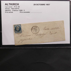 Collection Marcophilie Strasbourg et Alsace classique en un album.