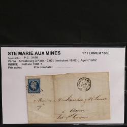 Collection Marcophilie Strasbourg et Alsace classique en un album.