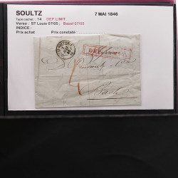 Collection Marcophilie Strasbourg et Alsace classique en un album.