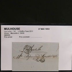 Collection Marcophilie Strasbourg et Alsace classique en un album.