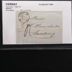 Collection Marcophilie Strasbourg et Alsace classique en un album.