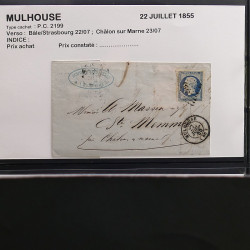 Collection Marcophilie Strasbourg et Alsace classique en un album.