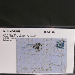 Collection Marcophilie Strasbourg et Alsace classique en un album.