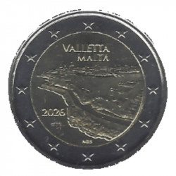 2 euros commémorative Malte 2026 UNC - La Valette.