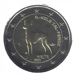 2 euros commémorative Malte 2026 UNC - Le lévrier pharaon.
