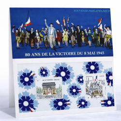 Bloc souvenir N°225 - 80 ans de la Victoire du 8 mai 1945 neuf**.