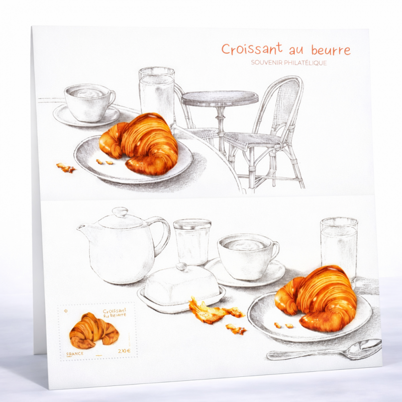 Bloc souvenir N°229 Croissant au beurre neuf**.