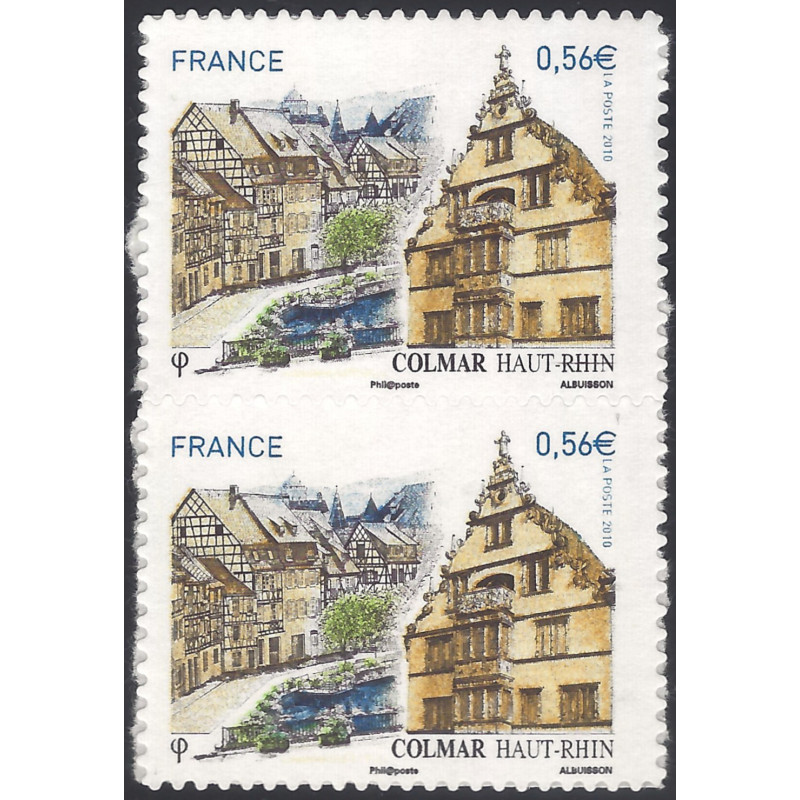 Timbre autoadhésif de France variété N°429a - Colmar.