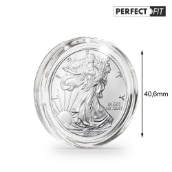 Capsules rondes ULTRA PERFECT FIT pour pièces de 1 oz argent 40,6mm.
