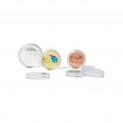 Capsules rondes 24,5mm pour monnaies de collection.