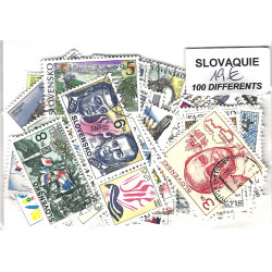 Slovaquie 100 timbres de collection tous différents.