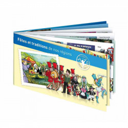 Timbres autoadhésifs de France N°566-577, Fêtes de nos régions (1).