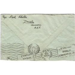 Cameroun série Expo de Paris oblitérés sur enveloppe pour Strasbourg 25-6-1937.