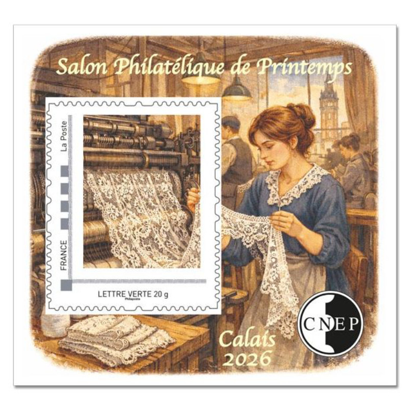 Bloc C.N.E.P. N°103 Calais 2026 autoadhésif.