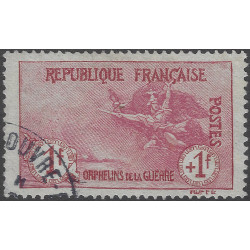 La Marseillaise timbre de France N°154 oblitéré.