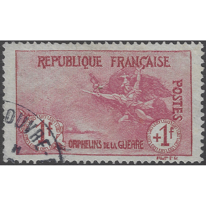 La Marseillaise timbre de France N°154 oblitéré.