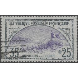 Tranchée timbre de France N°152 oblitéré.