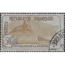 Le Lion de Belfort timbre de France N°153 oblitéré.