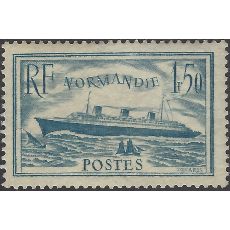 Normandie timbre de France N°300 neuf (*).