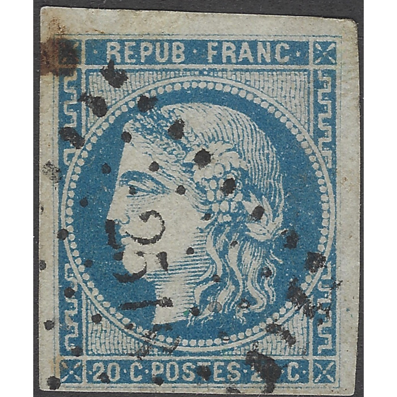 Bordeaux timbre de France N°46B oblitéré PC du GC, R.