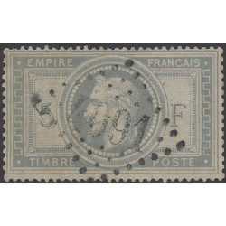 Empire dentelé timbre de France N°33 oblitéré.