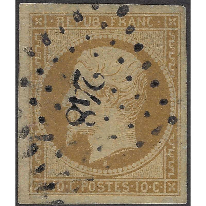 Présidence timbre de France N°9a oblitéré.