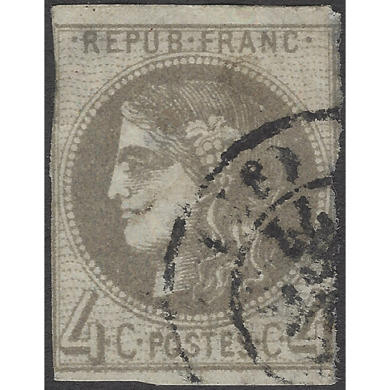 Bordeaux timbre de France N°41A oblitéré, RR.