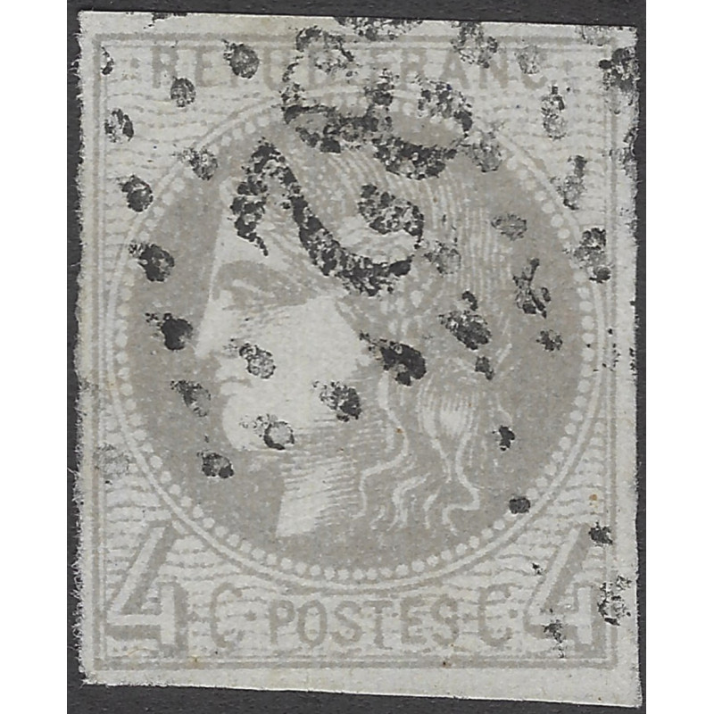Bordeaux timbre de France N°41B oblitéré.