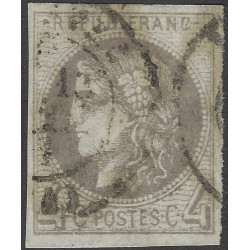 Bordeaux timbre de France N°41B oblitéré.