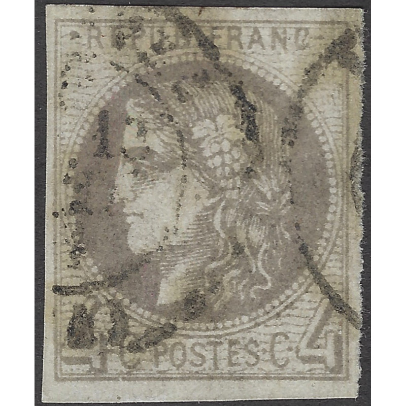 Bordeaux timbre de France N°41B oblitéré.