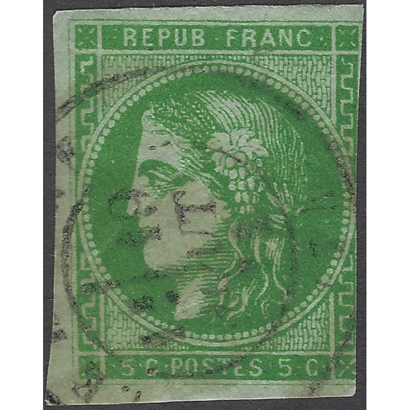 Bordeaux timbre de France N°42B oblitéré.